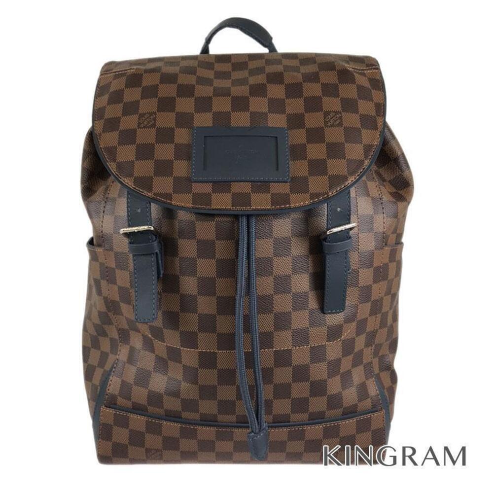 Louis Vuitton Damier Runner Ebene Brown Navy Blue Backpack